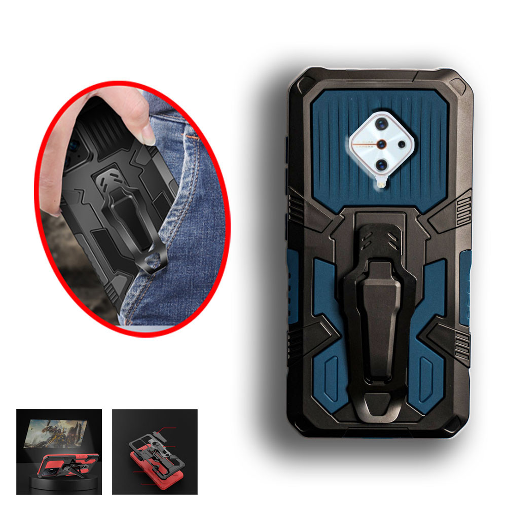 Vivo S1 Pro X50 Lite V1937 1937 1920 Heavy Duty Military Grade Buckle Hard Protection Shock Proof Grip ทนทาน Dual Layer เคสโทรศัพท์ฝาหลัง