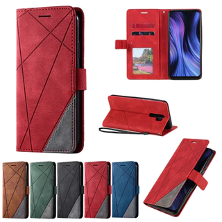 Case for Xiaomi Redmi 15 15C Note 14 Pro+ 5G 13 12 11 10 9 Pro 12s 11s 10s 9s เคสเปิดปิด โทรศัพท์มือถือ หนัง PU ซิลิโคน TPU นิ่ม กันกระแทก พร้อมช่องใส่บัตร และสายคล้อง สําหรับ Splice Leather Flip Cover Wallet Hand Strap ซองมือถือ