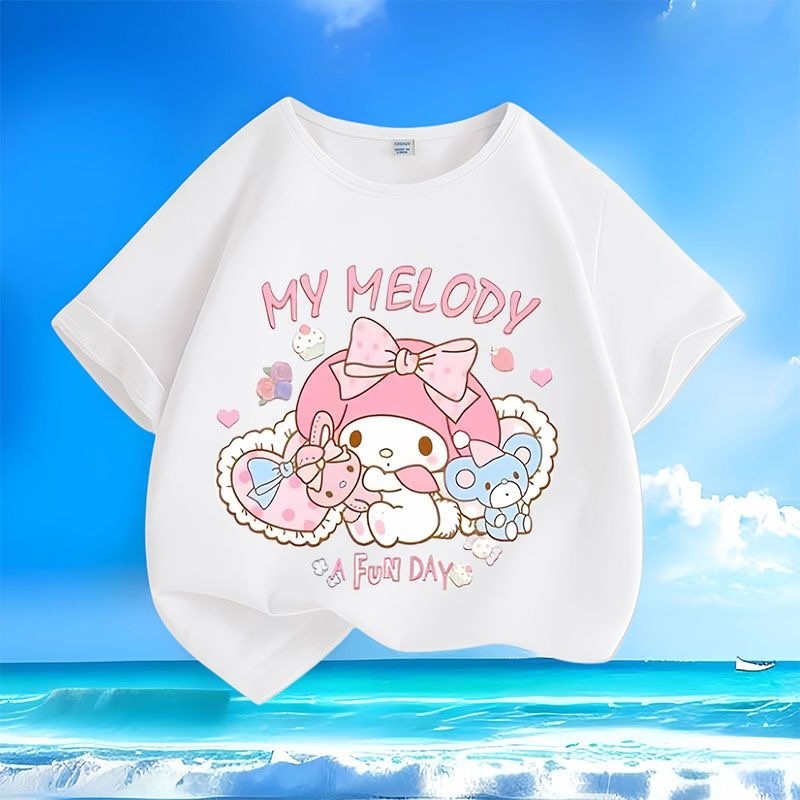 (จัดส่งตลอด 24 ชั่วโมง)KIDS PRINCESS Hot2024 เสื้อยืดเด็กพิมพ์ลายการ์ตูน น่ารักๆๆๆๆ T790
