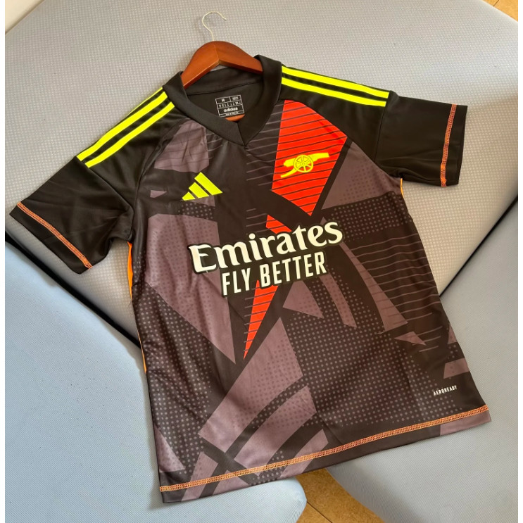 แฟน ๆ 24-25 เสื้อผู้รักษาประตูอาร์เซนอลคุณภาพสูงผู้ชายเสื้อฟุตบอล