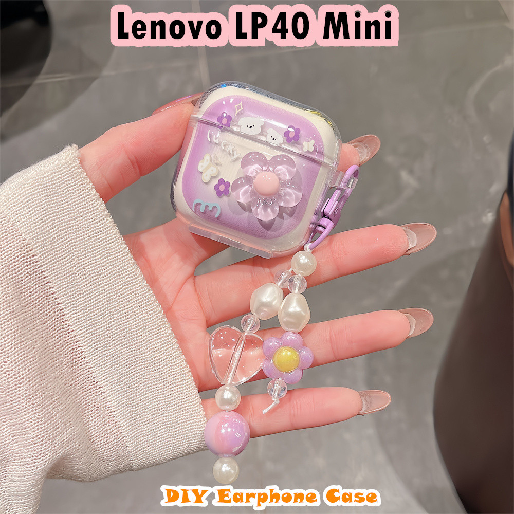 Fast Shipment สําหรับ Lenovo LP40 Mini Case DIY การ์ตูนสร้างสรรค์ซิลิโคนอ่อนนุ่มหูฟังกรณีปลอกฝาครอบ