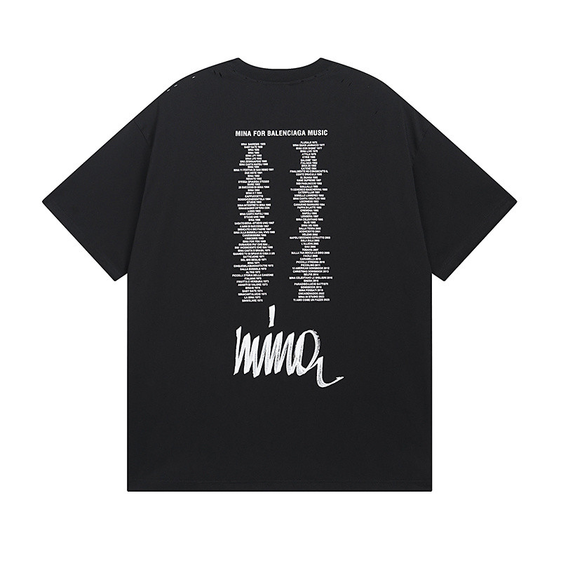 เสื้อยืดแขนสั้นสำหรับทุกเพศ ทำจากผ้าฝ้าย พิมพ์ลายจดหมาย ใส่สบายในฤดูร้อน ราคา ถูกที่สุด ดีลบีเคเค