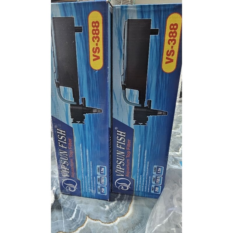 VIPSUN VS-388 กล่องกรองเครื่องกรองน้ําสําหรับตู้ปลา