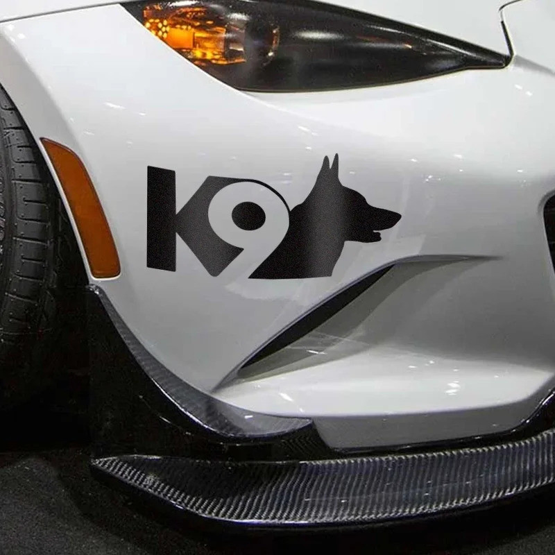 1PC K9 สุนัขรถจัดแต่งทรงผมไวนิล Decal สติกเกอร์และเครื่องมือตกแต่งสําหรับรถยนต์รถบรรทุกรถจักรยานยนต์ Van SUV รถ Decals Auto อุปกรณ์เสริม
