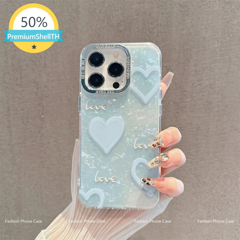 【PremiumShellTH】เข้ากันได้กับเคส iPhone 15ProMax 14 iPhone13 12 iPhone11 Pro Maxป้องกันการชนกัน เคสโทรศัพท์ DLBKW005&006