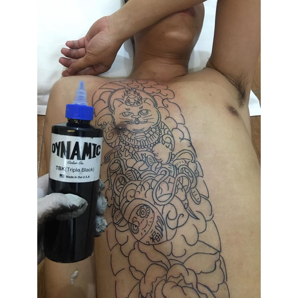 Tattoo Super Black Dynamic TBK Ink 1oz รูปที่ 5