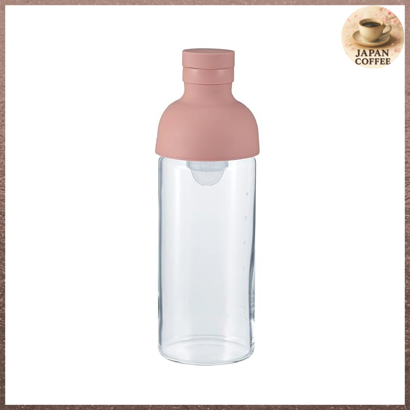 HARIO Filter-in Bottle, Practical Capacity 300ml, Smoky Pink, Made in Japan, FIB-30-SPR