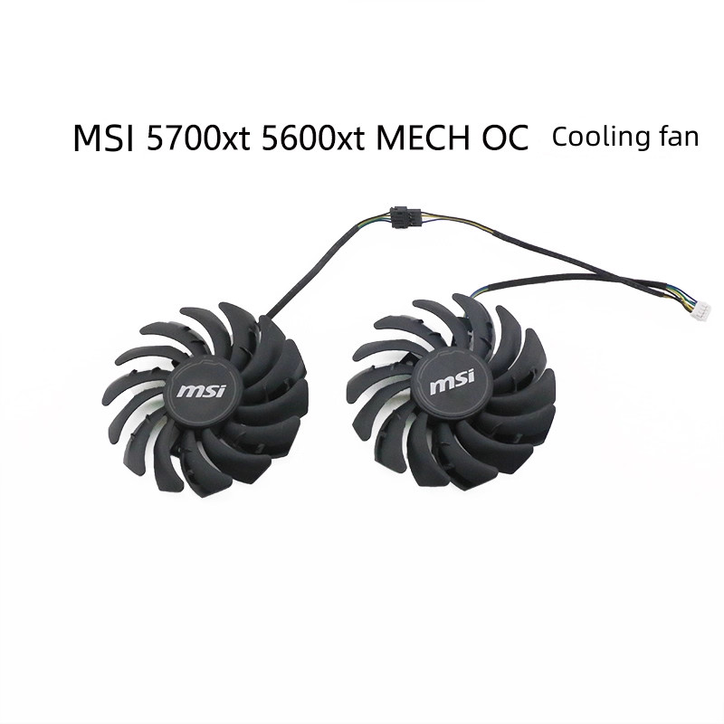 KL การ์ดพัดลม Cooler สําหรับ MSI RADEON RX 5600 XT 5700 5700 XT MECH 87 มม.PLD09210S12HH RX5600XT RX