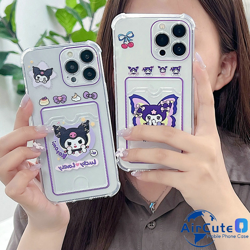 เคส  OPPO Reno 14 14F 13 13F 12 12F 11 11F 10 Pro 8 8Z 7 7Z 6 6Z 5Z 5 Lite 4G 5G Reno12F Reno11 F Reno11F Reno10Pro Reno8 Z Reno8Z Reno7 Reno7Z Reno6 Reno6Z Reno5 Reno5F Photo Card Storage Kuromi Drop Proof Transparent Soft Case