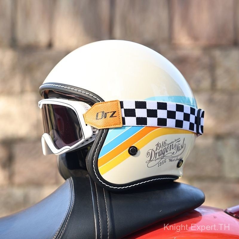 ORZ Harley Style Retro Motorcycle Half Helmet Men Women 3C Certified