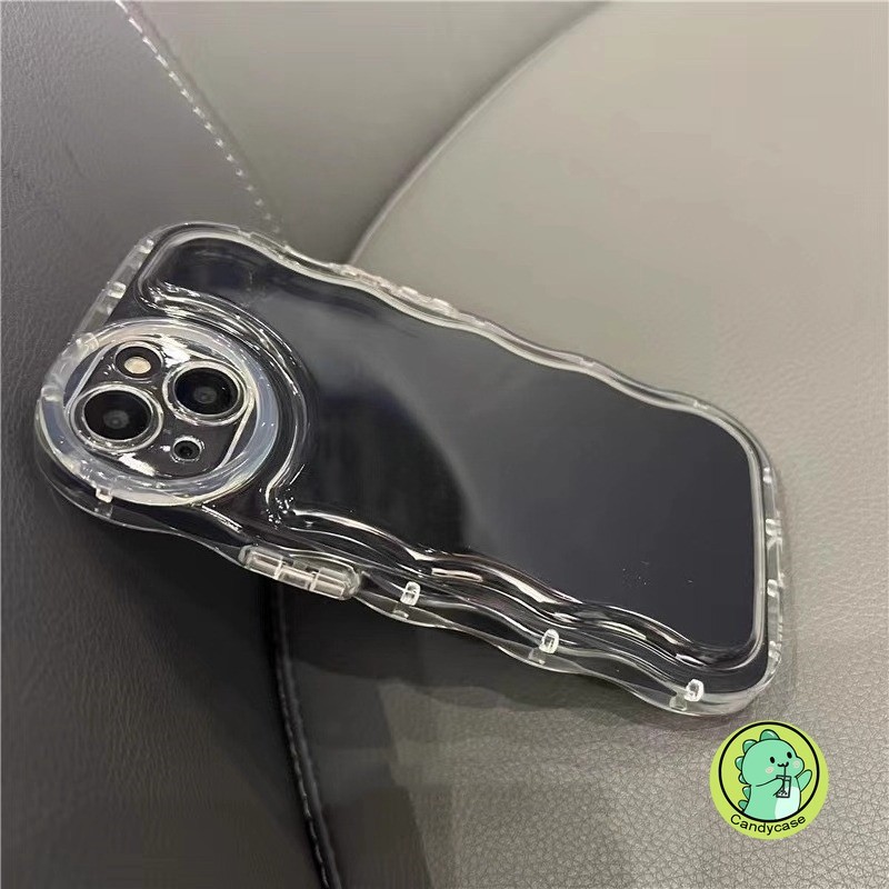 3D Clear Waveเคสโทรศัพท์สําหรับVivo V40 V30 V29 Lite V27 V27E V25 V23 V23E V20 Pro V17 Neo V15 T4X T