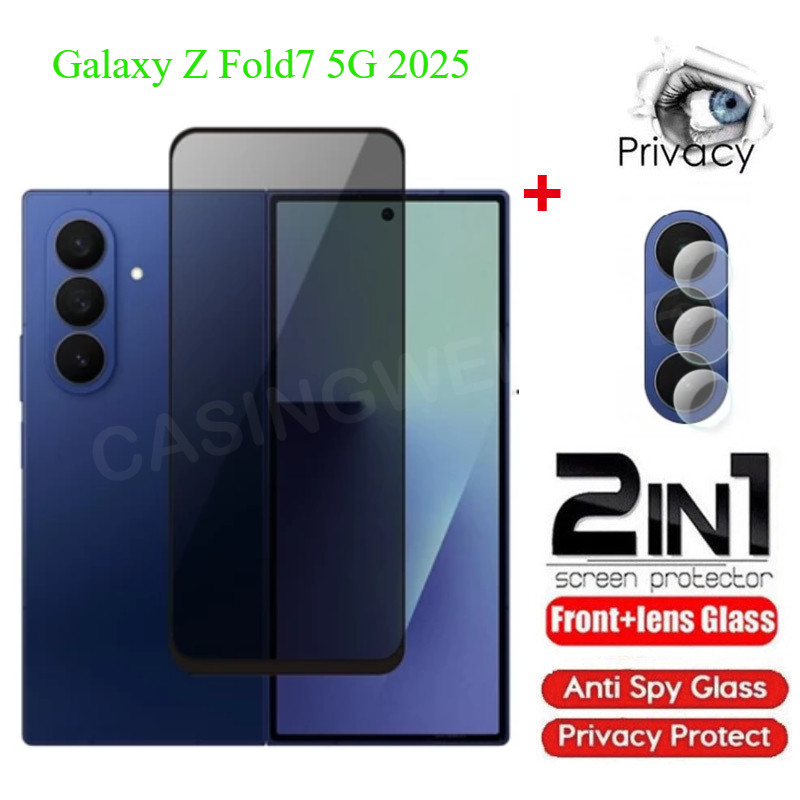 SAMSUNG ความเป็นส่วนตัวป้องกันหน้าจอฟิล์มสําหรับSamsung Galaxy Zพับ 7 Galaxy Z Fold7 6 5 ZFold7 ZFold 7 5 ด้านหน้าปกหลังกล้องด้านหลังป้องกันฟิล์มPeepคลุมทั้งหมดฟิล์มนิรภัย