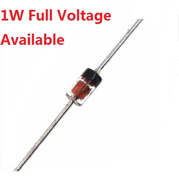 50pcs 1W Zener Diode DO-35 1N4728A 3V3 1N4727A 3V0 1N4733A 5V1 1N4732A 4V7 1N4731A 4V3 1N4730A 3V9 1