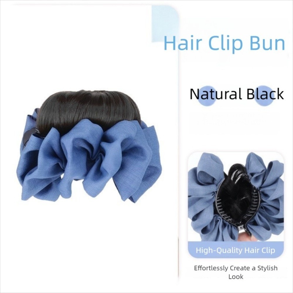 เจรีมี1สีฟ้าสีดําโบว์ ชญอง,กรงเล็บคลิปต่อผมมวยผมสังเคราะห์,อุปกรณ์ผม น่ากลัว ผมชิ้นปุยหัวบอลวิกผมผู้หญิง - รูปที่ 7