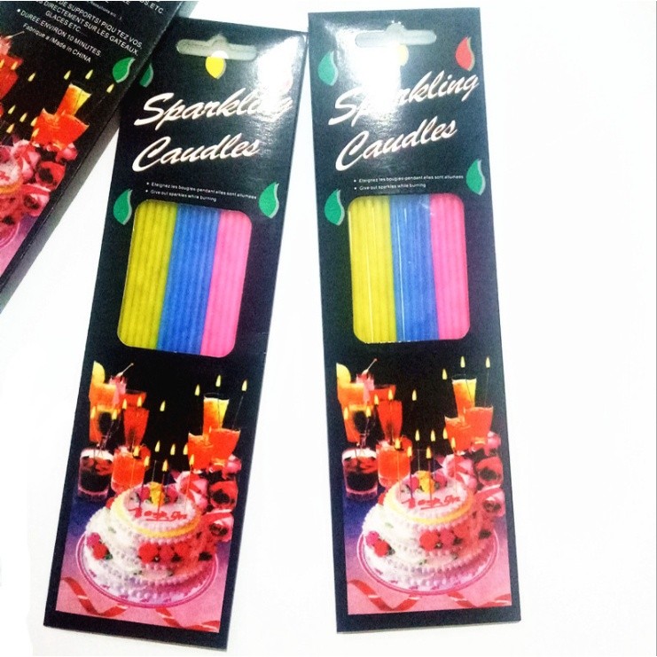 เทียนสปาร์ค Sparkling Candle เทียนวันเกิด   (มีประกายวิบวับ)    พร้อมส่งในไทย – โปรปัง