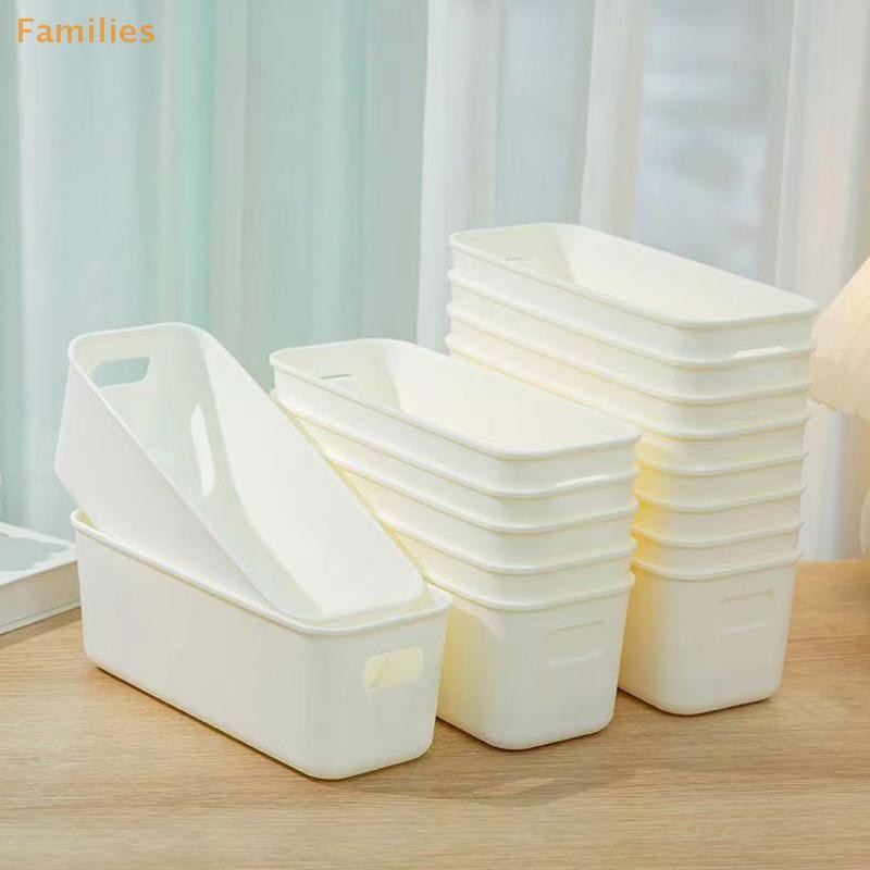 Families> 1/3 ชิ้นกล่องเก็บเดสก์ท็อปมัลติฟังก์ชั่นอุปกรณ์อาบน้ําเครื่องสําอางจิปาถะพลาสติกองค์กรกล่องลิ้นชักจัดเก็บได้ดี