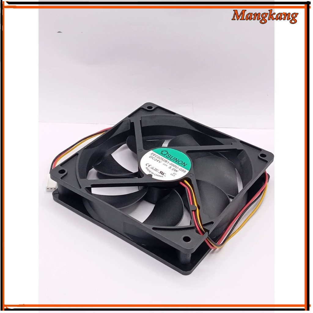 ของใหม่! พัดลม ขนาด 120*120 หนา15 SUNON EEC0252B1-000U-G99 DC24V = = 5.0W