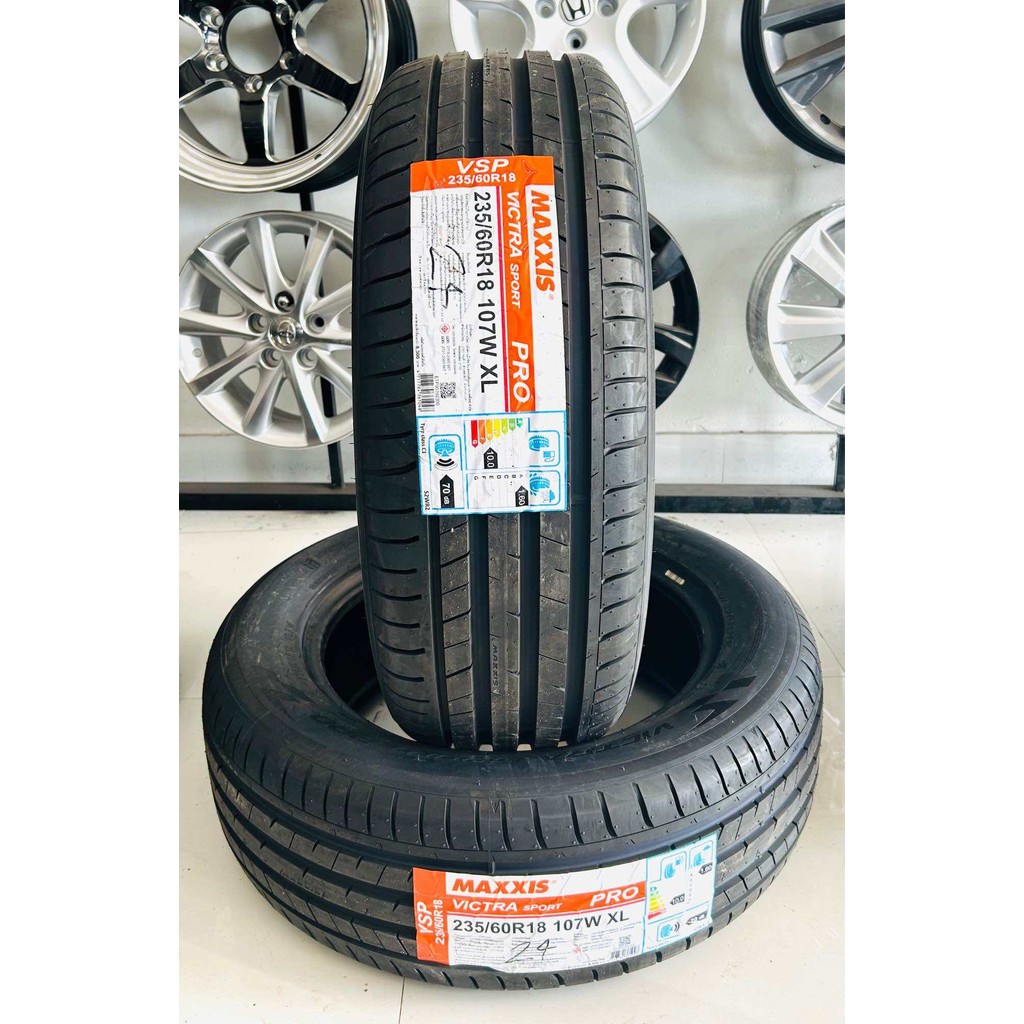 235/60R18 107W MAXXIS VICTRA SPORT PRO TW320AAA👍 ยางใหม่ปี 24🇹🇭 ราคาโปร1แถม1=ได้2 เส้น✅ แถมจุ๊บลมยาง