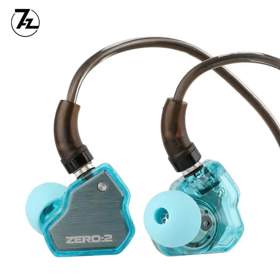 7Hz x Crinacle Zero 2 อัปเดต 10 มม.แบบไดนามิก IEM หูฟังแบบมีสายหูฟังหูฟังสําหรับเล่นเกมพร้อมสาย OFC 