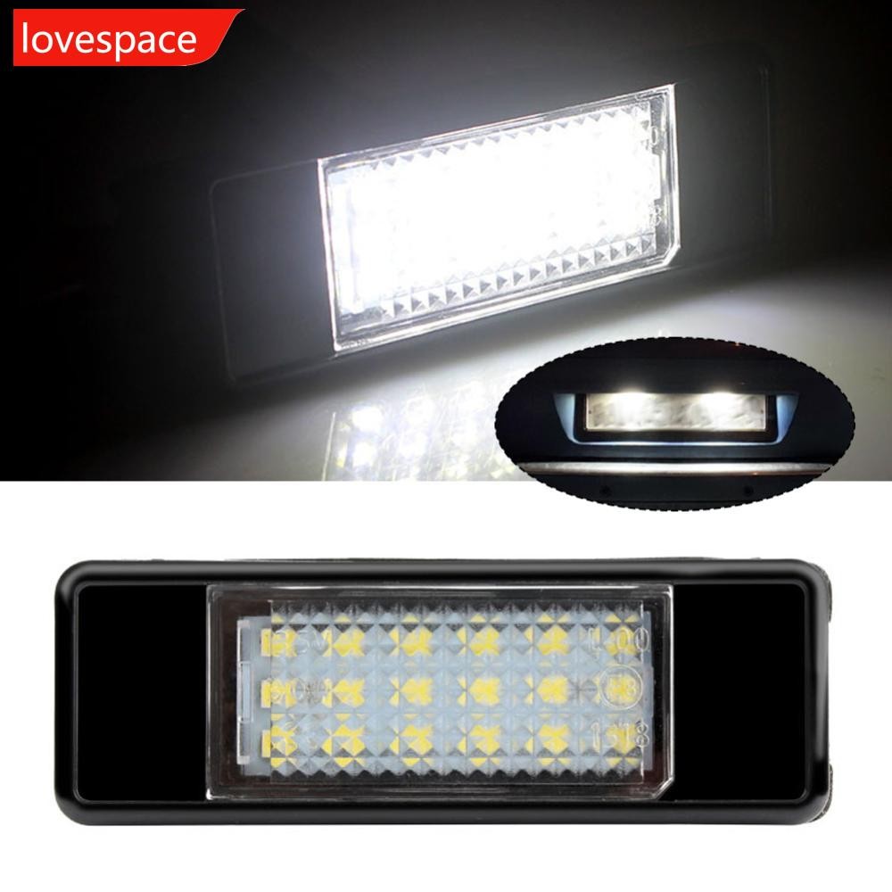 LOVESPACE 1 PC LED รถจํานวนป้ายทะเบียนโคมไฟไม่มีข้อผิดพลาด Canbus DC 12V สําหรับ Peugeot 106 1007 20