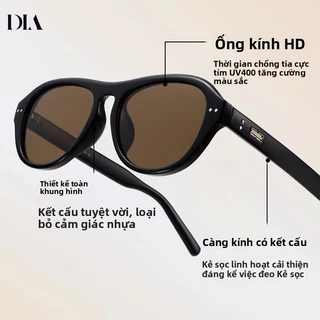 แว่นกันแดดทรง Retro Oval Cat Eye สไตล์ใหม่ มั่นใจด้วยการป้องกันรังสียูวี