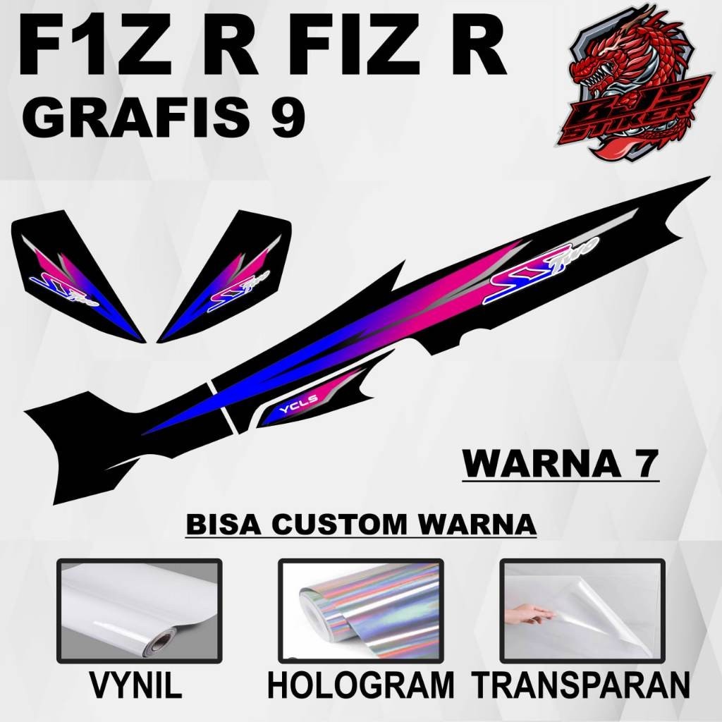 MESIN สติ๊กเกอร์สติ๊กเกอร์ Yamaha fiz r F1z r FIZ r GRAPHIC 9 - รูปลอกแถบ Yamaha fiz r F1z r FIZ r G