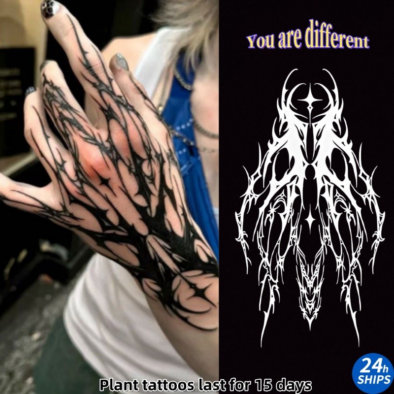 สติกเกอร์รอยสักลายเสือเซ็กซี่ สำหรับข้อมือ ทนน้ำได้นานถึง 15 วัน