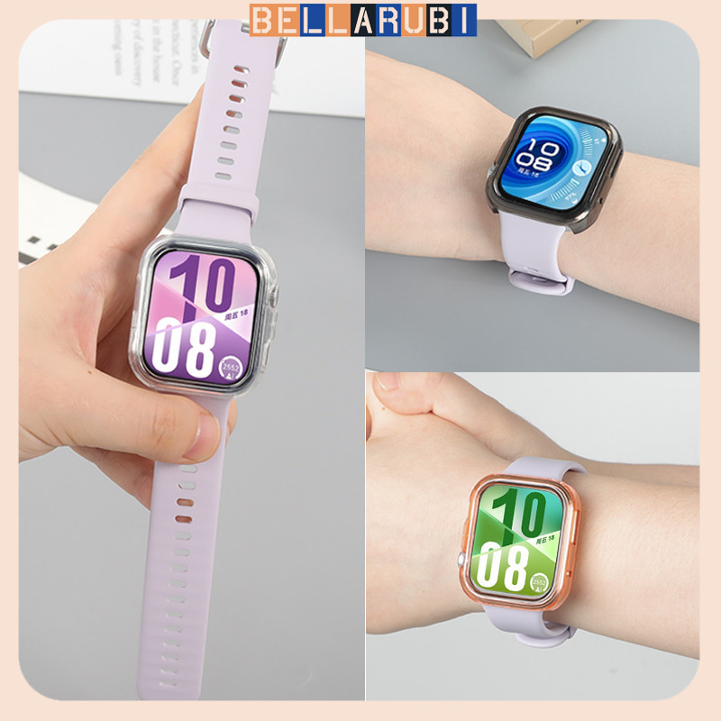 กรณีโปร่งใส TPU อ่อน For Huawei Watch Fit 4/Huawei Fit 4 Pro อุปกรณ์เสริมครอบกรอบป้องกันหน้าจอเต็ม f