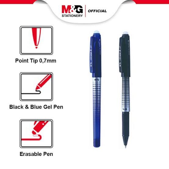 M&G Erasable Gel Pen ปากกาลูกลื่น I Erase II 0.7 มม. AKP61173