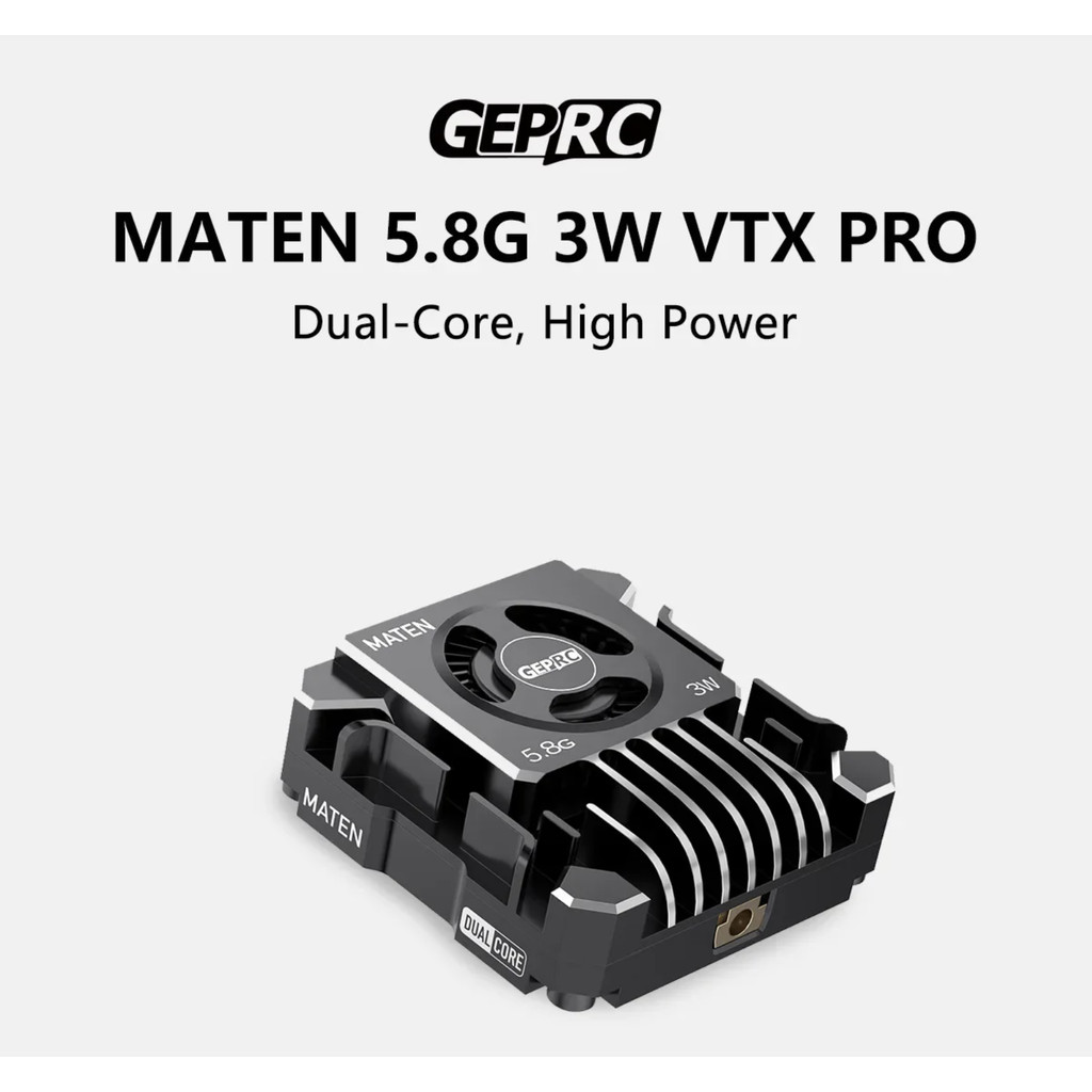GEPRC MATEN VTX PRO 5.8GHz 3W | 72CH | IRC Tramp | BEC 5V | รองรับ 7–36V | 20X20 30X30mm อุปกรณ์โดรน