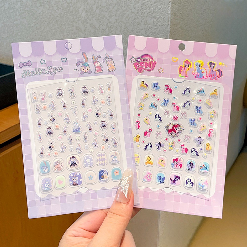สติ๊กเกอร์ติดเล็บสาวการ์ตูนสีสันสดใสแฟชั่นสติ๊กเกอร์ติดเล็บส่วนบุคคลสติกเกอร์รางวัล Kapibala Pony Series ราคา ถูกที่สุด ดีลบีเคเค แกลเลอรีภาพที่ 4