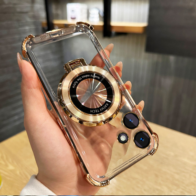 เคสสําหรับ infinix Hot 30 Play Hot 30i Hot 30 5g 2023 Hot 40 Hot 40 Play สี่มุมถุงลมนิรภัยวงเล็บแม่เหล็กเคสโทรศัพท์
