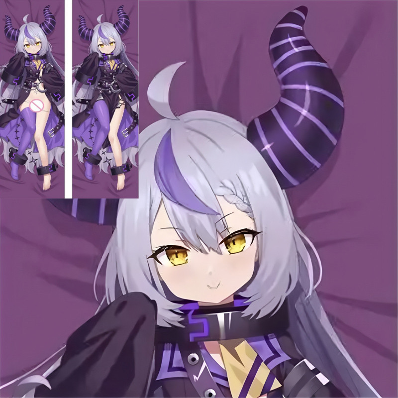 60X180 ซม.อะนิเมะ Hololive Vtuber La ความมืดคอสเพลย์ Dakimakura Hing หมอน Otaku Waifu ปลอกหมอนเบาะรอ