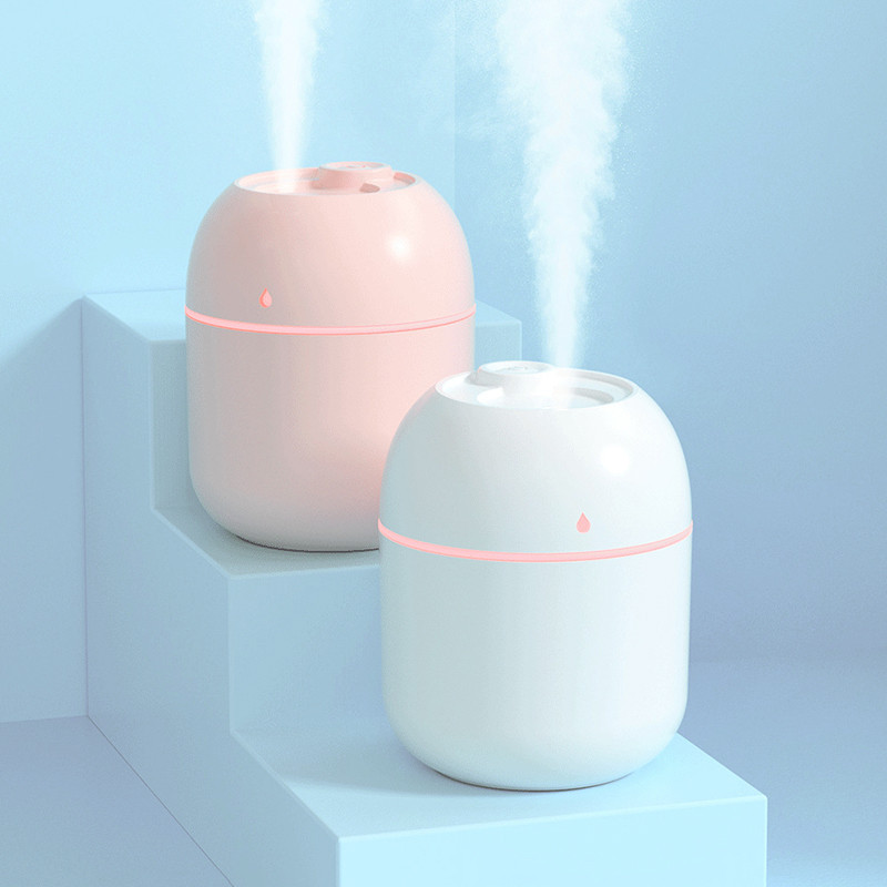 330ml Volcanic Mini Air Humidifier 5 ไฟ Led เงียบ USB Essential Oil Diffuser เครื่องฟอกอากาศในรถยนต์