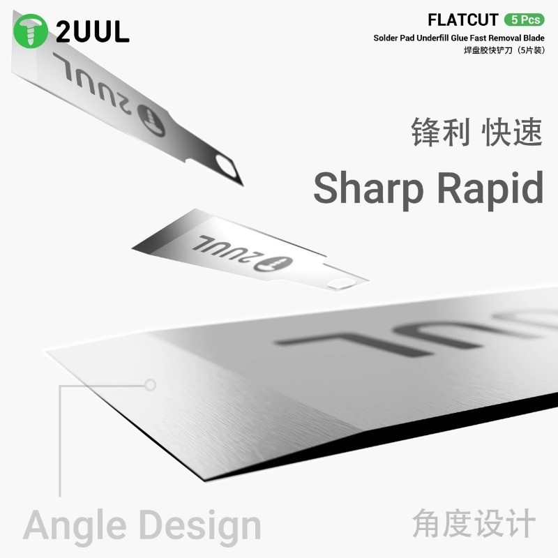 2UUL DA28 ใบมีดพลั่วซ่อมและถอดชิ้นส่วน มีดถอดกาวที่มีประสิทธิภาพสําหรับโทรศัพท์มือถือ Android IPad ชุดเครื่องมือซ่อมแซม - รูปที่ 2