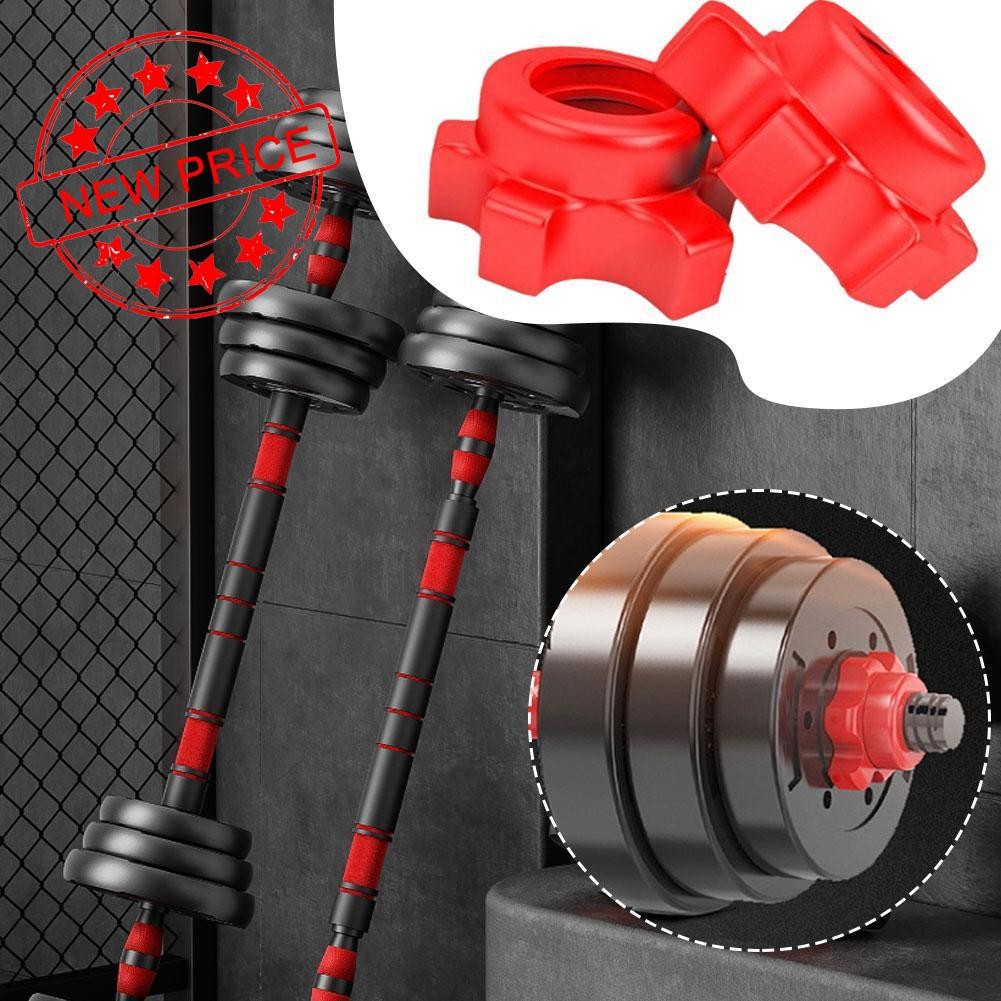UOO Dumbbell Bar Nut Barbell Bar Plug Handbell Bar Lock Nut สกรูคลิป F0i3OUO