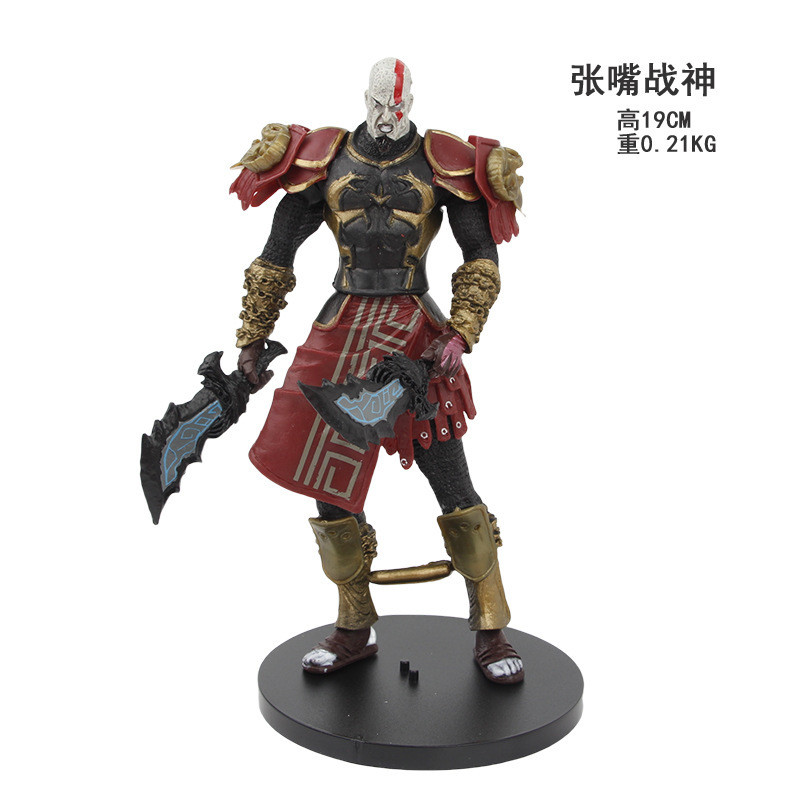 ⚡[สต๊อกพร้อม] (ครบชุด) 4 God of War 3Ultimate Kratos Kratos Kratos Kratos Kratos โมเดลทํามือ Head-up