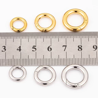 คลัสมetalขัดสแตนเลส 18K Gold เหมาะสำหรับ DIY สร้อยคอและสร้อยข้อมือ