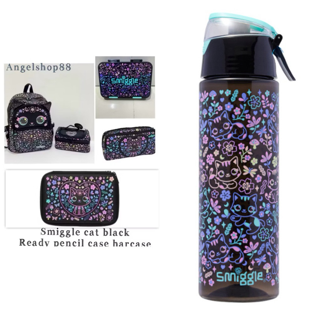 GONDANGSTORE NEW BACKPACK SMIGGLE SD BLACK CAT GRADE ORI