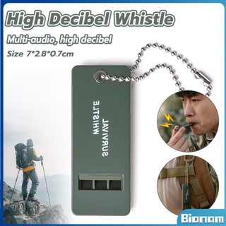 1pc Portable Survival Whistle 3-Frequency Whistle High Decibel Whistle Bionam