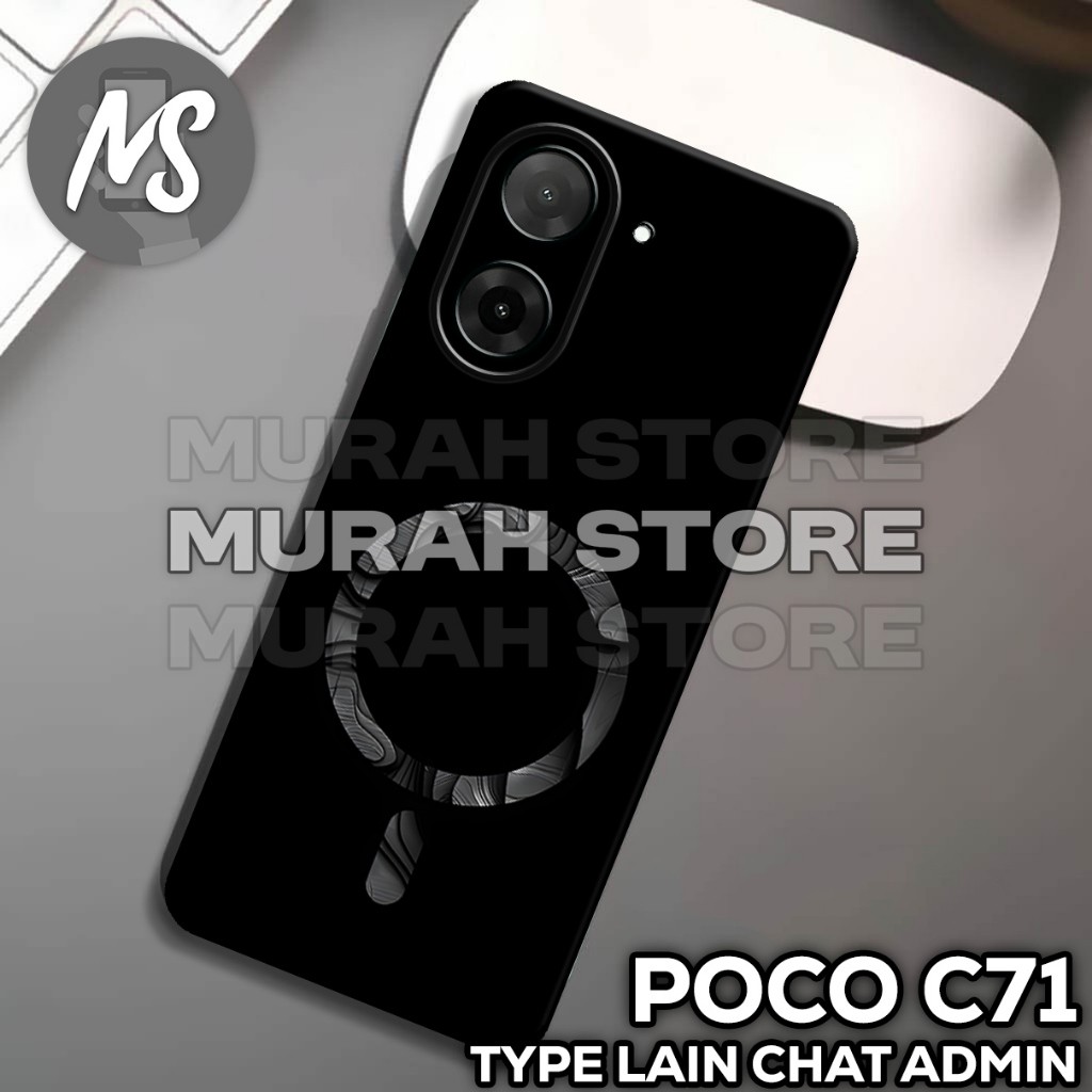 ยาง POCO C71 Softcase /MS31 / MAGNETIC motif / เคส POCO C71 / เคส POCO C71 / ซิลิโคน