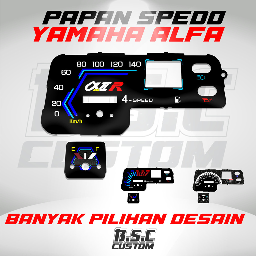 บอร์ด SPIDO ขนาดที่กําหนดเองได้ SPEEDOMETER PANEL YAMAHA ALFA SPEEDOMETER BOARD