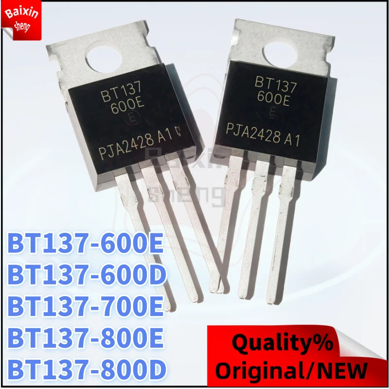 1-5PCS BT137-600E BT137-700E BT137-800E BT137-600D BT137-800D TO-220 BT137 600E 700E 800E 600D 800D 