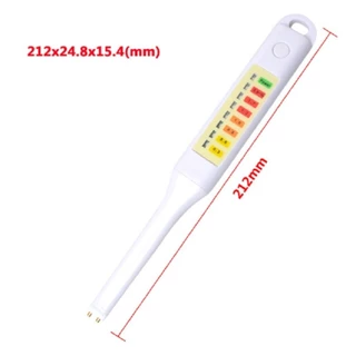 BROA LED เครื่องวัดความเค็ม, สีขาวมือถืออิเล็กทรอนิกส์อาหารเกลือเมตร, แบบพกพากันน้ําอาหารเครื่องทดสอบความเค็มปากกา Health Diet
