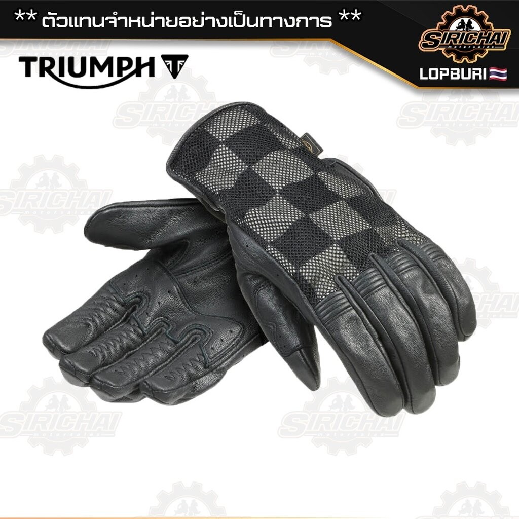 ถุงมือมอเตอร์ไซค์ ถุงมือ Triumph CHECKERBOARD MESH GLOVE
