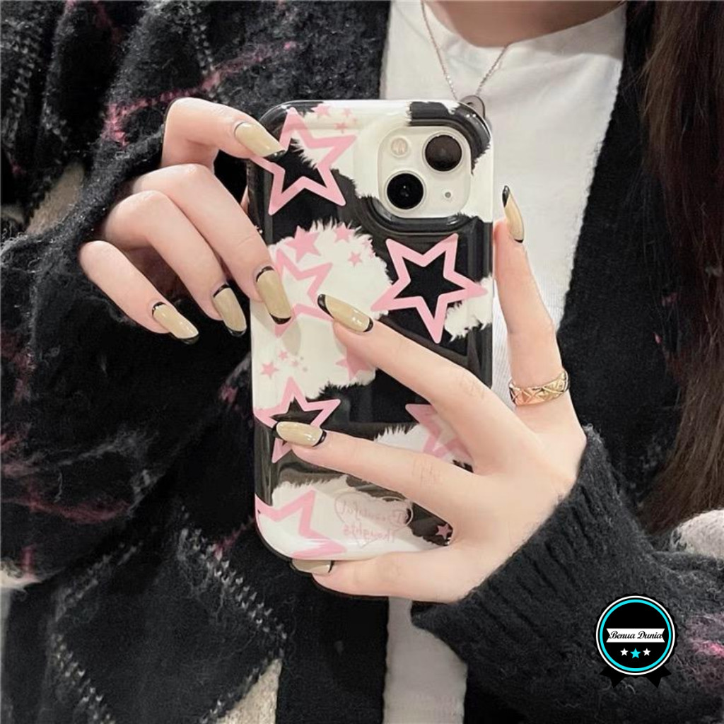 SS836 สีดํา STAR SILICONE SOFTCASE สําหรับ XIAOMI REDMI 14C A3 10 13C 12 A1 A2 5A 6A 8 8A PRO 9A 9I 