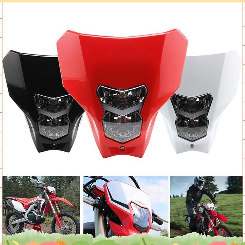 สําหรับ CRF450L CRF450XR CRF 450L 450XR 450 L XR Off-Road ไฟหน้ารถจักรยานยนต์ Ghost Face Mask พร้อมฮ