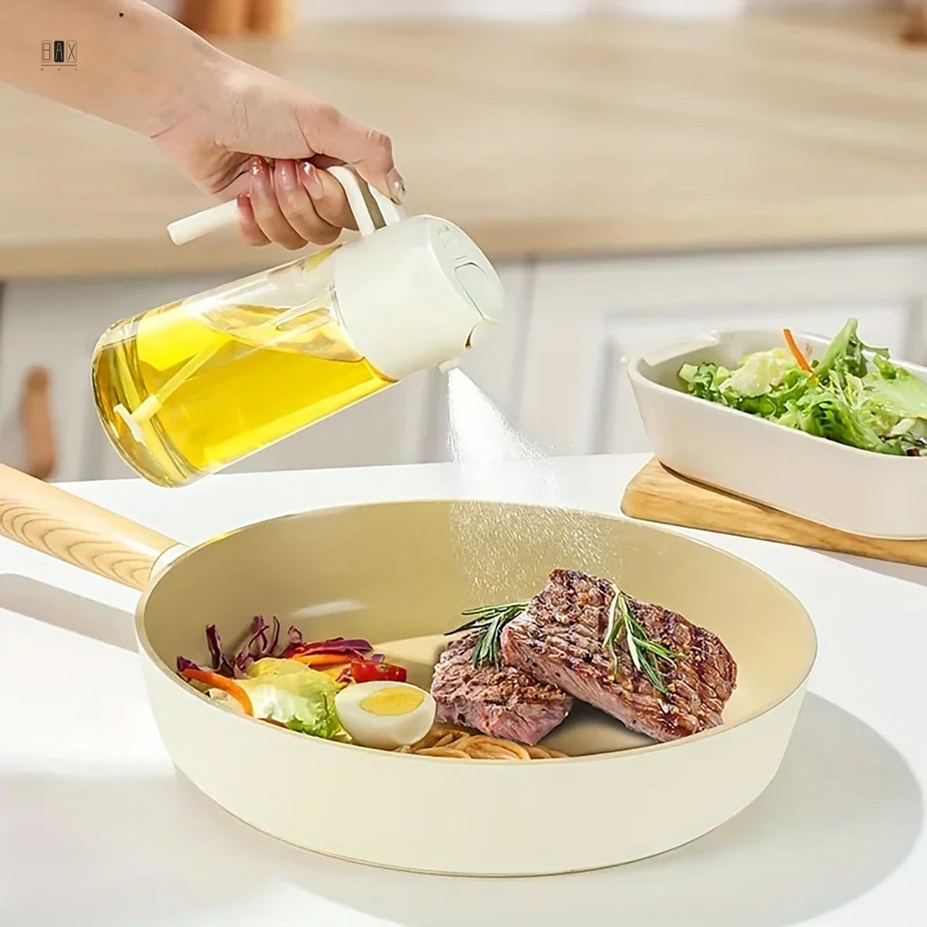 เครื่องทําอาหารน้ํามัน Sprayer 470ml วัสดุพรีเมี่ยม Sprayer Spritzer ขวดน้ํามันสําหรับ BBQ Kitchen O