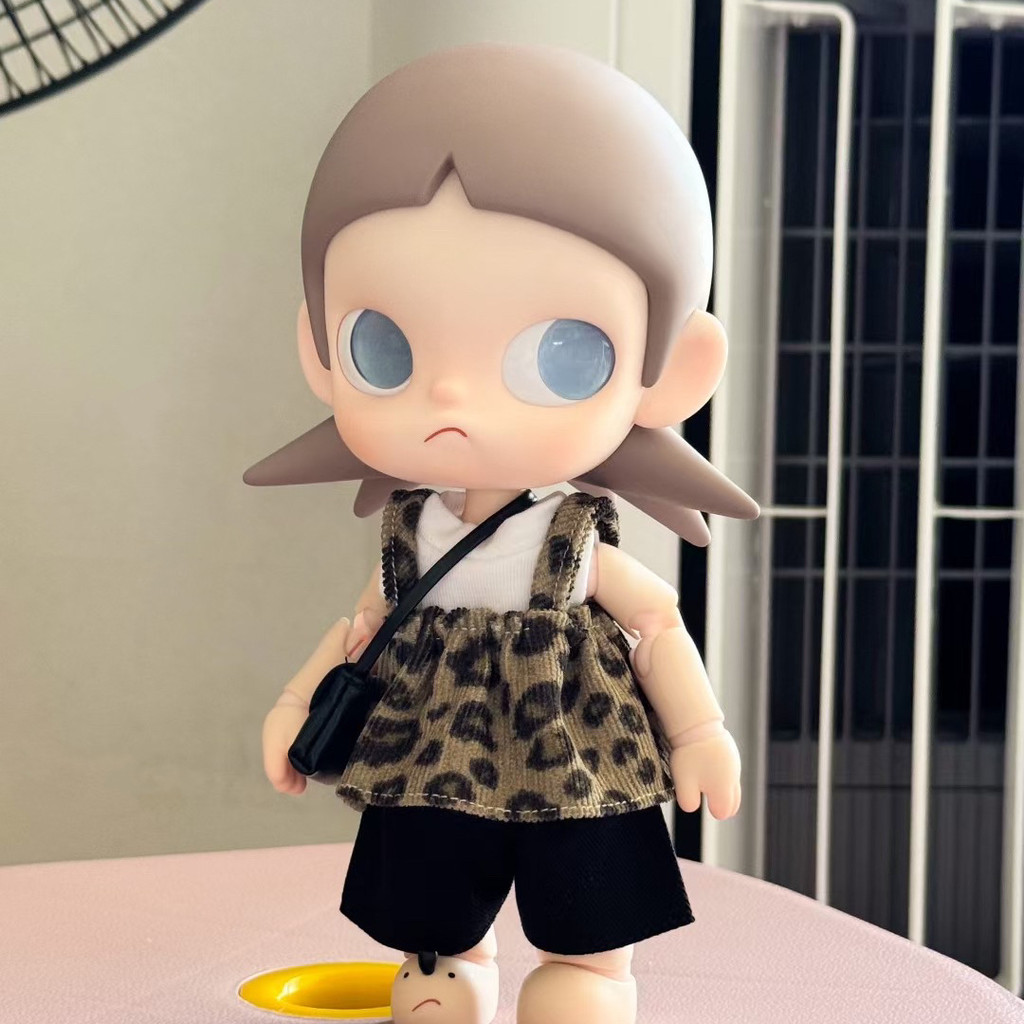 10เซนติเมตรเสื้อผ้าเด็กเสือดาวพิมพ์กระโปรงย้อนยุคผ้าลูกฟูกสายรัดกระโปรงมินิตุ๊กตาตุ๊กตาเสื้อผ้า - รูปที่ 2