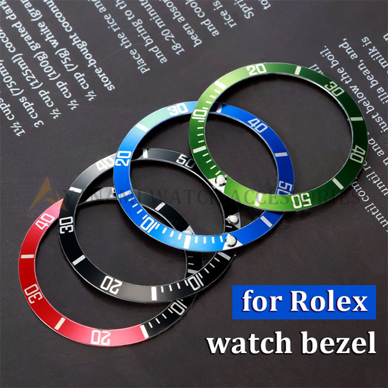 37.5 มม.เซรามิคนาฬิกา BEZEL ใส่แหวนสําหรับ Rolex น้ํา Ghost GMT ดําน้ําเปลี่ยน Dial BEZEL นาฬิกา Dial แหวนผู้ชายนาฬิกาอุปกรณ์เสริม
